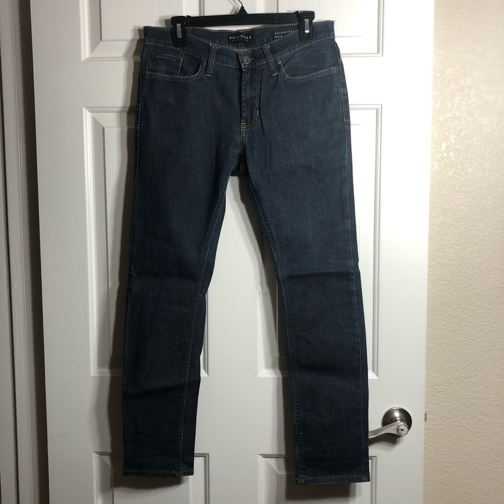 Mens Bullhead Jeans 30x30 Skinny Slim Fit Leg Blue Wash Stretch Zumiez